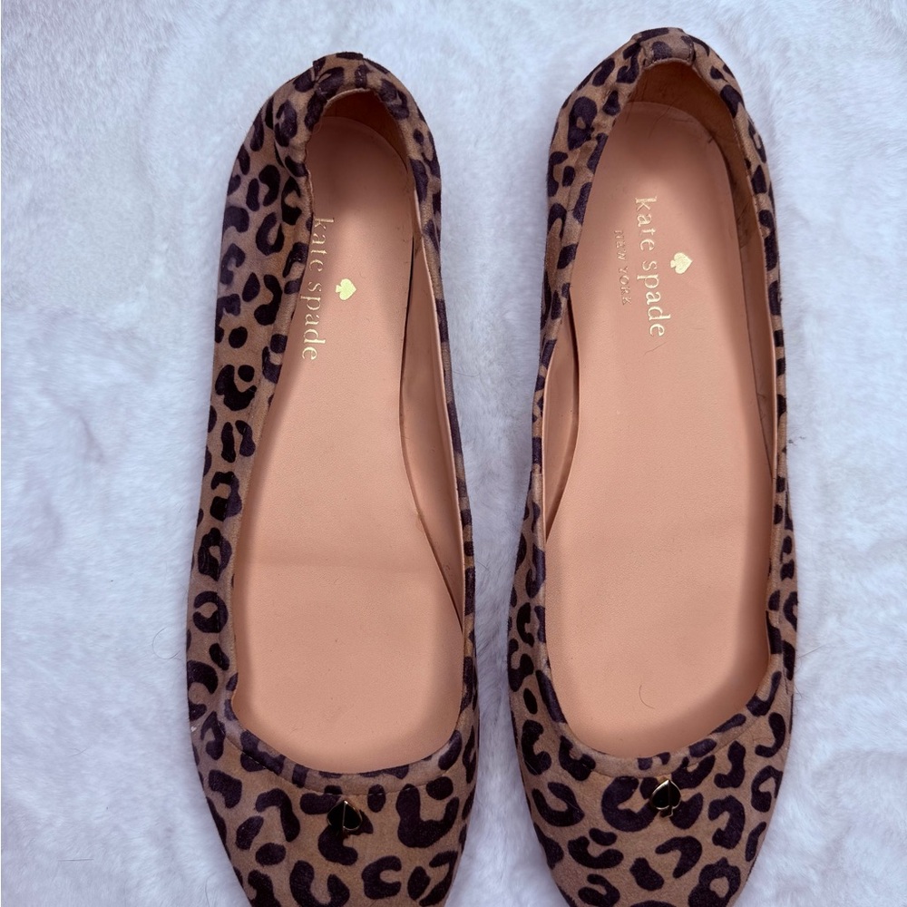 Kate Spade Cream and Black Flats